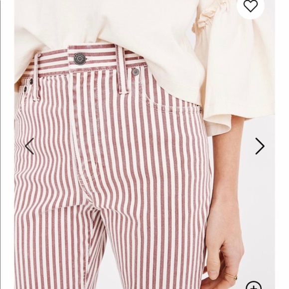 The High-Rise Slim Boyjean in Luca Stripe 26 - Picture 1 of 4
